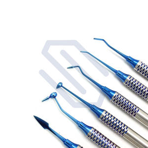 ชุดเครื่องมืออุดฟันคอมโพสิต 6 ชิ้น แบบไม่ติด ปลายเคลือบพลาสมาสีน้ำเงิน ทำจากสแตนเลส ได้รับมาตรฐาน CE - Product Image 4