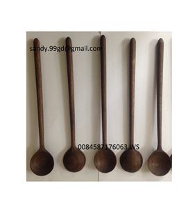 Service en bois sculpté à la main, avec cuillère et fourchette décorative (Ms. Ponçage 0084587176063 WS), livraison gratuite - Product Image 3