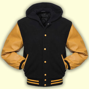 Veste universitaire en laine personnalisée de meilleure qualité pour hommes et femmes manteau d'hiver à capuche de haute qualité motif de lettres brodées en chenille - Product Image 4