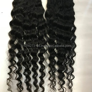 Extensiones de cabello humano virgen Remy sin procesar indio sedoso recto 150g cinta alineada con cutícula en el suministro de cabello virgen a granel de la India - Product Image 1