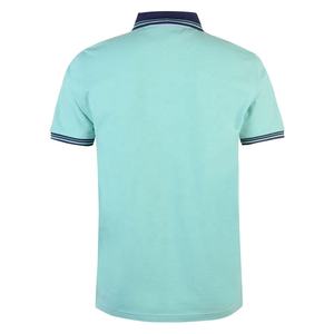 Camisa informal para hombre con logotipo personalizado de secado rápido, transpirable, ecológico, 220g, jersey de tela, manga corta, patrón sólido - Product Image 2