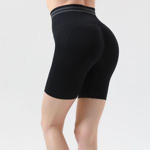 Pantalones cortos de motorista de compresión con logotipo personalizado, ropa deportiva de cintura alta para mujer, pantalones cortos de yoga para gimnasio, correr, levantar glúteos, pantalones cortos de ciclismo - Product Image 6