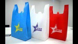 Bolsa de Camiseta Moderna y Popular con Refuerzo Lateral, Plástico Biodegradable HDPE, Sellado Térmico, Impresión a Color - Product Image 2