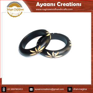 AYAANS 2024 Best Selling Retro Unpolished Wood Bangles Excellent Quality <b>Cuff</b> for Bulk Supply <b>Fashionable</b> and Unpolished - Product Image 4
