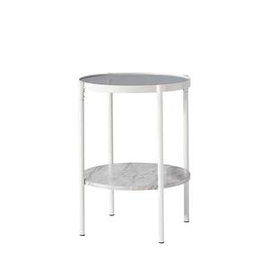 Mesa de centro de comedor redonda de estilo moderno para el hogar, sala de estar, muebles para aperitivos - Product Image 2