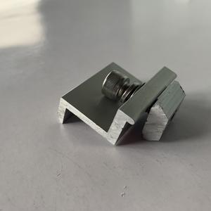 Soporte de montaje Solar, abrazadera de extremo de aluminio para sistema Solar de tierra de alta calidad, hecho en Vietnam - Product Image 6