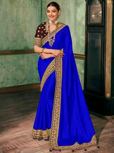 Most Beautiful Party Wear Heavy Embroidery <b>Net</b> Saree with Blouse Piece Indian Women Wear Low Price Wholesale Surat ApparelGarment - Product Image 4