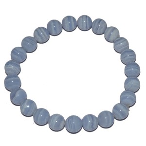 Online Sale of Elegant Fashion <b>Bracelets</b> Blue Lace Agate Bangles for Style and Elegance - Product Image 1