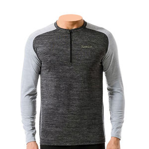 เสื้อสเวตเตอร์คอกลมของผู้ชาย,เสื้อฮู้ดคอกลมสีพื้นพิมพ์ลายโลโก้ได้ตามต้องการ - Product Image 6