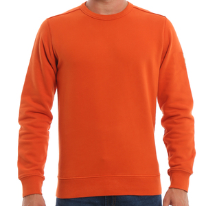 Sweat-shirt d'hiver pour homme en molleton 100 % coton épais, coupe classique, col rond, motif uni, doublé, service OEM du fabricant - Product Image 4