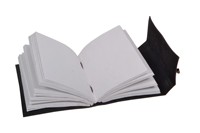 Livre des ombres Grimoire Seven Stone Silver avec Journal en cuir véritable noir Journal pour papiers en coton unisexe sans doublure