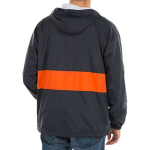 Veste coupe-vent de style High Street pour hommes vente en gros coupe-vent en nylon avec logo brodé sur mesure d'usine - Product Image 3