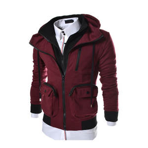 Sudadera de invierno de lana de poliéster/algodón con cremallera frontal y capucha 350 GSM impermeable Servicio OEM ofrecido-Fabricante directo - Product Image 5