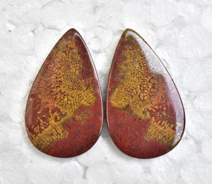 ตะเข็บหินอาเกตคู่ Cabochon พลอยโมราธรรมชาติ,ชุดอัญมณีอาเกตผสมรูปทรงตะเข็บคู่ - Product Image 2
