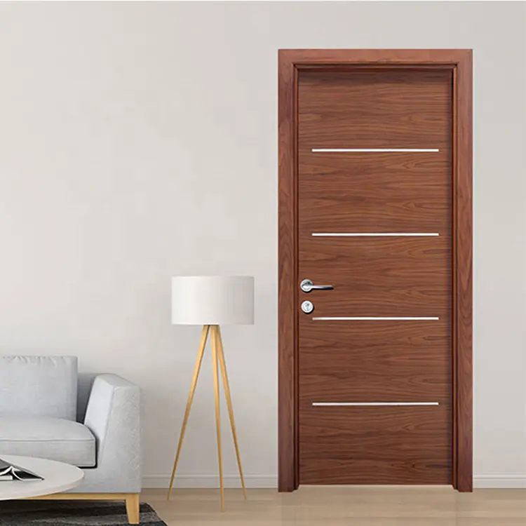 Guangzhou high quality fitting European style soundproof luxury wood door
