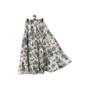 Peacock Design Bohemian Style Cotton Long Wear <b>Skirts</b> Indian Tunic Women <b>Skirt</b> Boho Floral Printed <b>Maxi</b> - Product Image 1