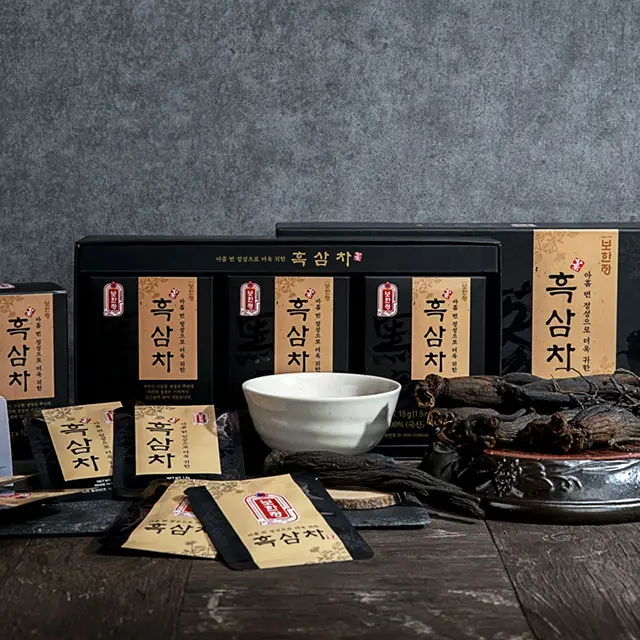 Di lusso Ginseng A Base di Erbe bustina di Tè Coreano Nero Radice di Ginseng bustina di tè Imballaggio