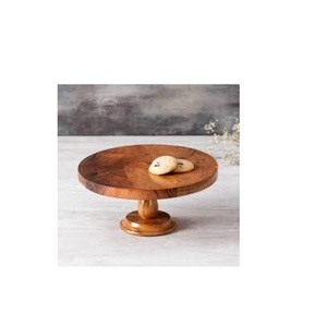 Soporte de madera maciza para pastel, estante de pierna alta para decoración de tartas, fiesta de boda, Hotel - Product Image 5