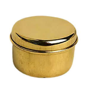 Ensemble de 2 boîtes à chapati de tailles différentes, de qualité supérieure, forme ronde, boîte à roti artisanale en laiton couleur or, boîte de rangement pour chapati - Product Image 6