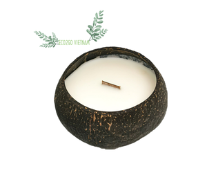 Best Seller 2025 Tazón de vela de cáscara de coco/Tazón de cáscara de coco para vela con logotipo grabado con láser Hecho en Vietnam por Eco2go - Product Image 5
