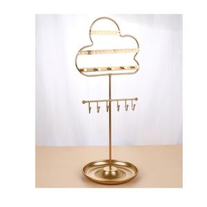 Support à bijoux de qualité supérieure en argent et or, porte-boucles d'oreilles pour accessoires de bijoux à prix abordables - Product Image 2