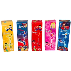 สกู๊ตเตอร์เตะสำหรับเด็กแบบพับได้3ล้อทำจากซิลิโคนน้ำหนักเบารุ่นพลาสติกพร้อมล้อ PU สำหรับเด็กทารกขายส่ง - Product Image 2