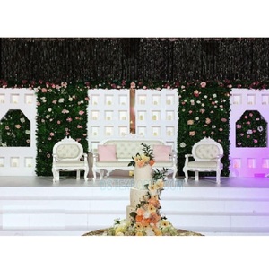 Fondo de pared con forma de vela para boda, estante de pared con estilo de vela para boda - Product Image 1