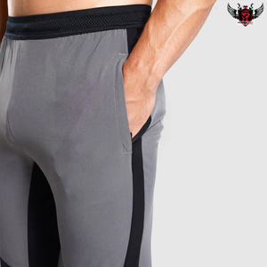 กางเกงวอร์มเข้ารูปเอวสูงสำหรับผู้ชายกางเกงวิ่งสีพื้นน้ำหนักเบา - Product Image 4