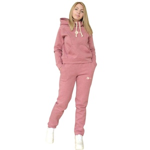 Élégant Design Fitness Sweat À Capuche Taille Haute Jogger Ensembles 2 Pièces Décontracté Streetwear Blanc Femmes Survêtements - Product Image 1