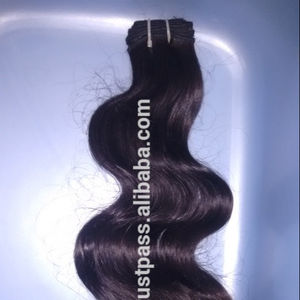 Pas de processus de vapeur. Tissage de cheveux humains Remy indiens vierges à la mode non traités de l'Inde. Cheveux indiens non transformés - Product Image 2
