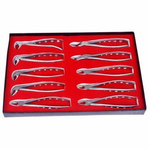 Fórceps de extracción de dientes Kit de fórceps de extracción de dientes inferiores superiores de 10 piezas con mango ligero - Product Image 1