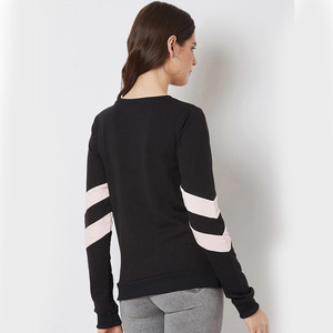 Wholesale 100% Cotton Women's Oversize Breathable Sweatshirt Vintage Knitted <b>Crewneck</b> Embroidered Techniques Long Winter Winter - Product Image 4