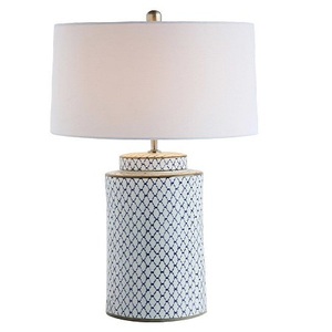 Hot Sale American Style Blue and White Ceramic Table <b>Lamp</b> Bedside <b>Lamp</b> European Style Modern Porch Decorative <b>Lamp</b> Living Room - Product Image 1
