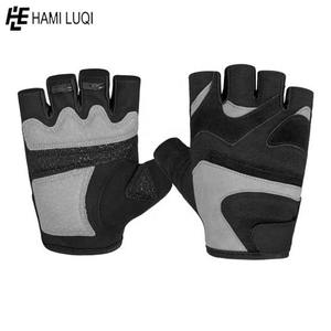 Guantes de levantamiento de pesas para Fitness, manoplas de entrenamiento cruzado, soporte de muñeca, para gimnasio, antideslizantes, con relleno de silicona de Palma, venta al por mayor - Product Image 4