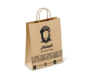 ถุงกระดาษสำหรับร้านขายของชำถุงกระดาษพิมพ์แบบกำหนดเองถุงกระดาษคราฟท์สีน้ำตาลสำหรับร้านขายของชำ - Product Image 3
