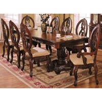 Achetez un ensemble de salle à manger en teck sculpté, design antique et moderne, taille personnalisée, couleur personnalisée, décoration intérieure - DSTEXPORTS SEA