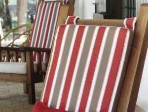 SANTORI Sofá para exteriores Tela 100 Solución Poliéster teñido Espiga Resistente a la decoloración Estilo junto a la piscina Carpa sólida Característica Filamento - Product Image 6