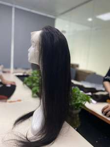 Black Wig Straight for black Women VIRGIN Remy <b>Hair</b> transparent lace Wig High Quality <b>HUMAN</b> <b>HAIR</b> <b>EXTENSION</b> at wholesale price - Product Image 5