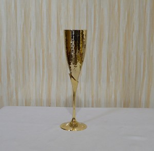 Copa de Vino de Latón Pulido Brillante, Copa de Vino de Metal Dorado de Lujo Premium Hecha a Mano en India con Pulido Espejo - Product Image 5