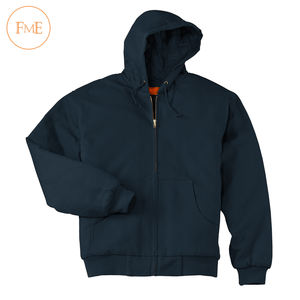 Venta al por mayor de moda de sudaderas con capucha de los hombres chaquetas con capucha con bolsa bolsillos Interior bolsillos con cremallera y cordón de ajuste - Product Image 4