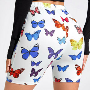 Women Printed Bike Shorts Base Layer Compression Workout Leggings Yoga Shorts <b>Pants</b> Fitness Quick Dry Spandex Compression Short - Product Image 2