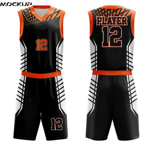 Diseño de uniforme de baloncesto con patrón a rayas, número de nombre personalizado para equipo 2021 - Product Image 3