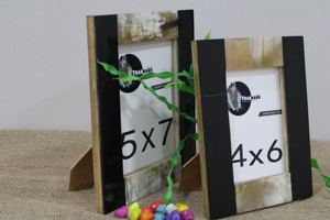 Handmade <b>Set</b> of Two Natural Buffalo Horn Resin <b>Photo</b> <b>Frames</b> Rectangular Traditional Design for Home or Office Decoration - Product Image 4