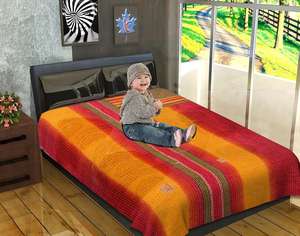 Venta al por mayor Vintage Kantha edredón calidad de la mano costura Reversible venta al por mayor de algodón Kantha edredón Manta - Product Image 2