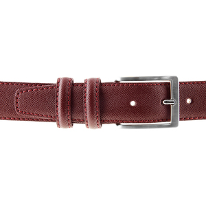 Chất Lượng Cao Ý Nghệ Nhân Chất Lượng Thanh Lịch 3.5Cm 1.38 "Nâu Da Chính Hãng Người Đàn Ông Của Vành Đai 6Pcs Mỗi Hộp - Product Image 3