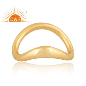 Último diseño hecho a mano diseño de onda anillo de banda para mujer joyería de moda para mujer regalo para ella - Product Image 2