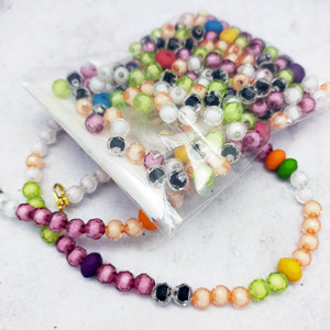 Good Selling Halloween DIY Kit Black Colorful Green Purple <b>Acrylic</b> <b>Beads</b> 6mm Loose <b>Beads</b> Fancy Halloween Costume Jewelry Making - Product Image 2