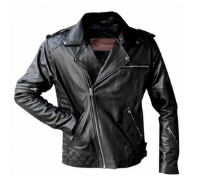 Chaqueta de cuero de oveja marrón para hombre, chaqueta elegante única - Product Image 5