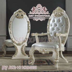 Ensemble de meubles de salle à manger en bois sculpté blanc élégant, ensemble de table à manger classique en bois et artisanat de luxe, acheter un ensemble de meubles de salle à manger aux États-Unis - Product Image 2