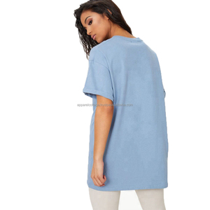 T-shirt unisexe surdimensionné à manches courtes en coton 100 %, imprimé, personnalisé, pour femme, idéal pour la gym, prix abordable, nouvelle collection printemps - Product Image 4